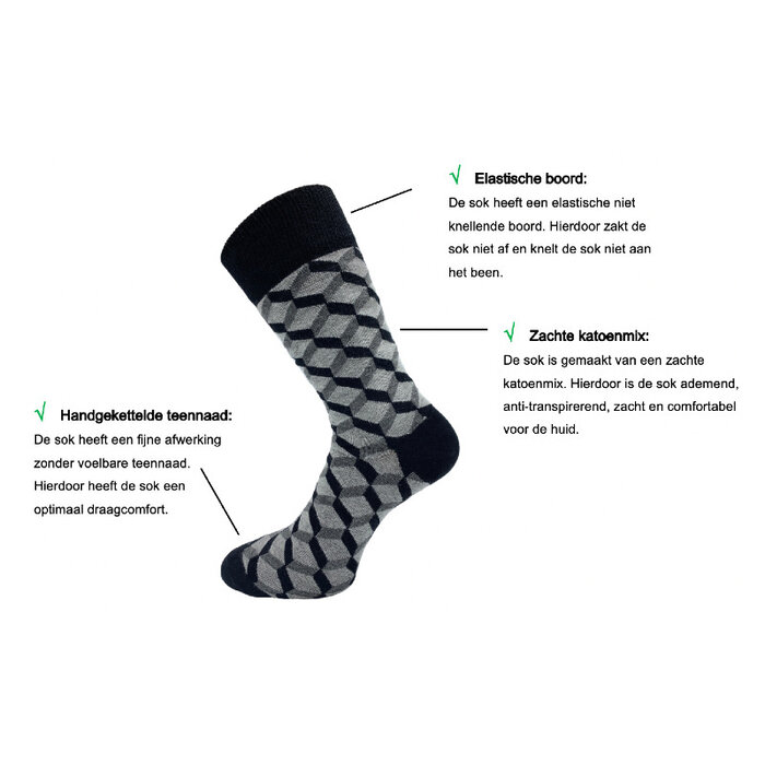 5 paar Sokken bonanza grafisch naadloos