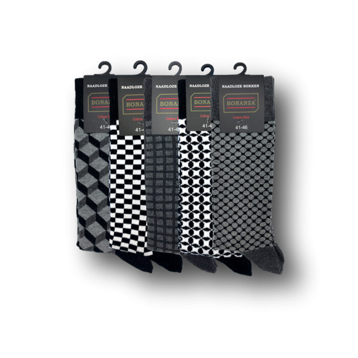 5 paar Sokken bonanza grafisch naadloos