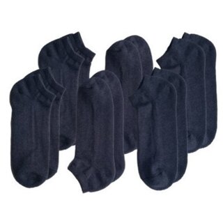 6 paar Bonanza badstof sneakersokken grijs