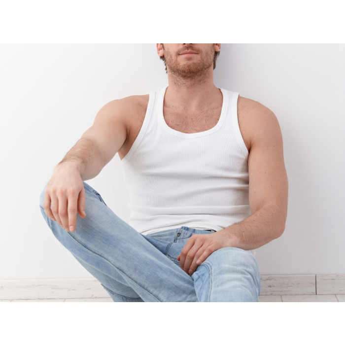 9 stuks Halterhemd 100% Katoen Wit