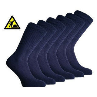 6 paar Bonanza werksokken light basic marine
