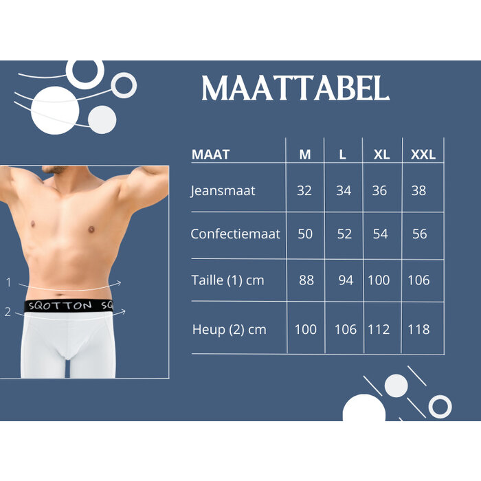 Heren boxershorts 3 stuks rood/wit/blauw