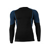 Heren thermoshirt met lange mouwen blauw/zwart