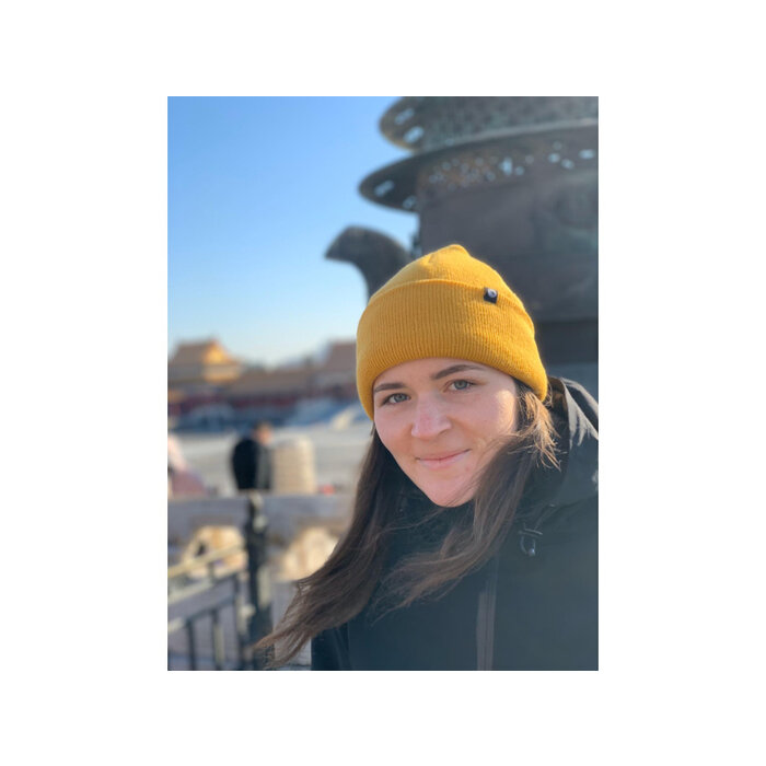 Gebreide muts fleece voering zwart