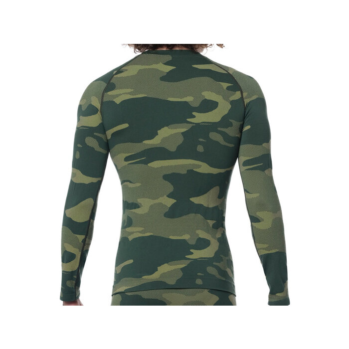 Heren Thermoset thermopak lang camouflage groen