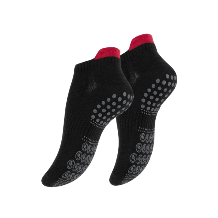 3 Paar STARK SOUL® Sneakersokken met antislipzool Zwart