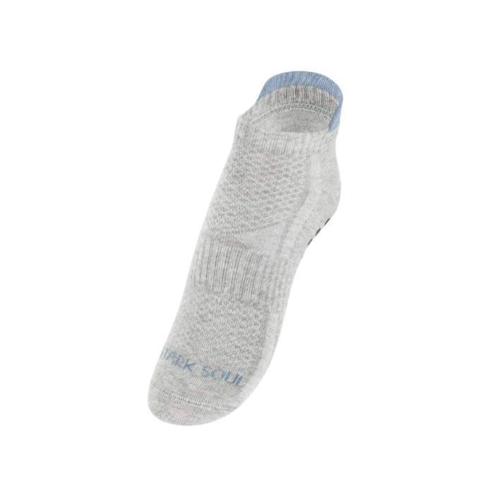 3 Paar STARK SOUL® Sneakersokken met antislipzool Grijs