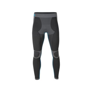 Performance Sportbroek heren lang thermobroek runningbroek zwart/grijs