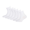6 paar Meisjessokken - basic - Wit