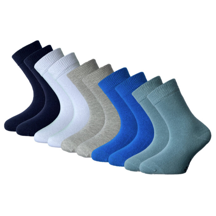 10 paar Kindersokken - Basic/Casual