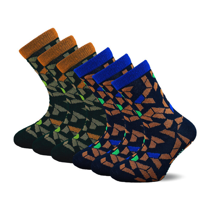 6 Paar kindersokken - Grafisch