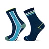 2 Paar kindersokken - Left-Right - Marineblauw