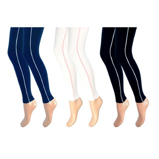 3 stuks Kinderlegging glitter streep marine-wit-zwart