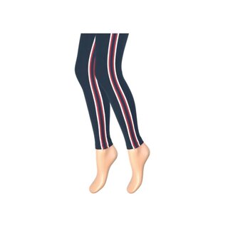 Kinderlegging gestreept marine-rood