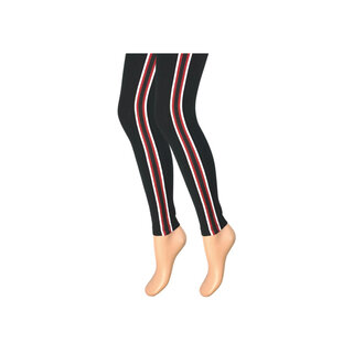 Kinderlegging gestreept zwart-rood