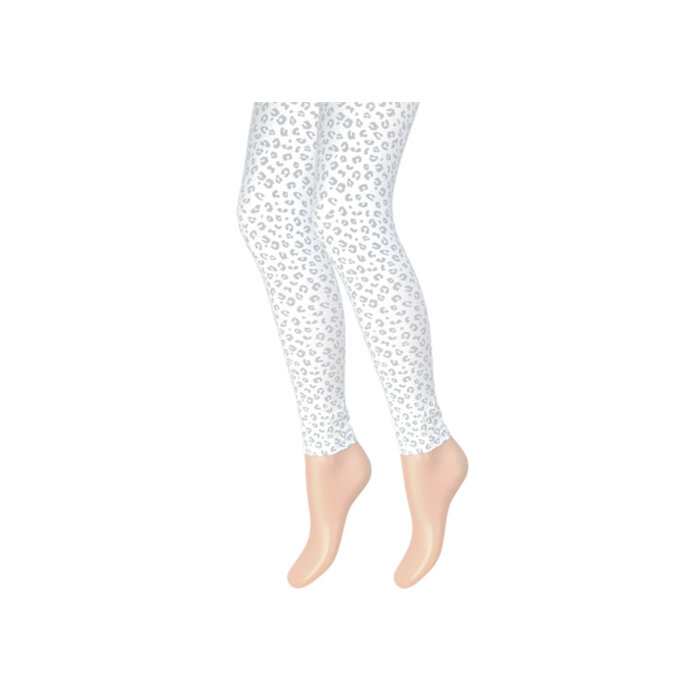 Kinderlegging luipaard print wit-grijs