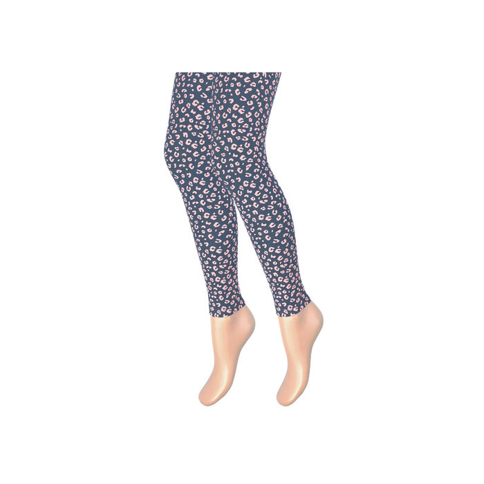 Kinderlegging luipaard print marine/zwart-roze