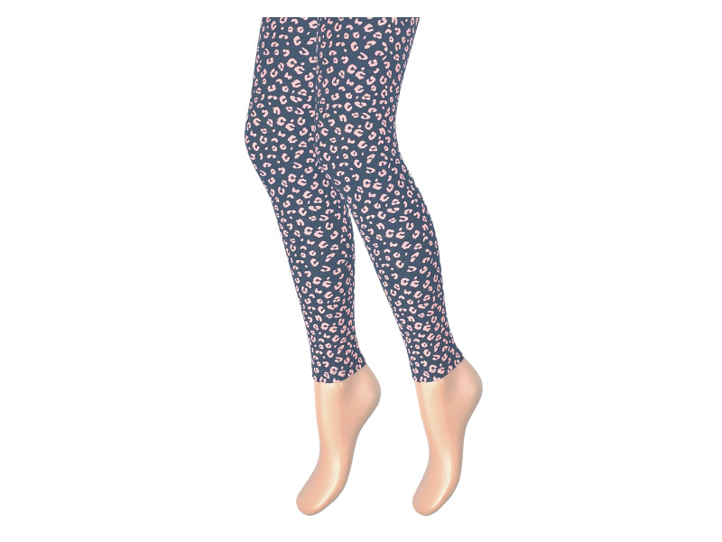 Kinderlegging luipaard print marine/zwart-roze