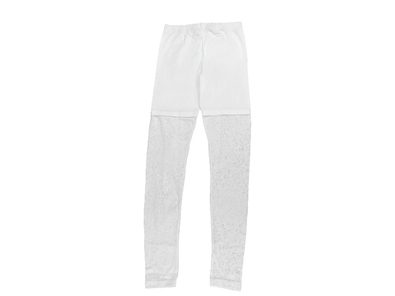 Kinderlegging gebloemd motief wit katoen