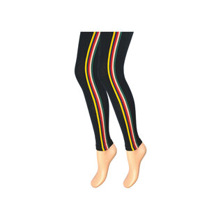 Kinderlegging zwart multicolor streep