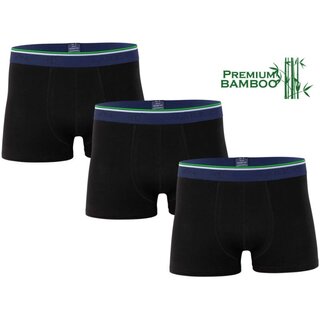 3 stuks Heren boxershort  Bamboe Ondergoed Zwart