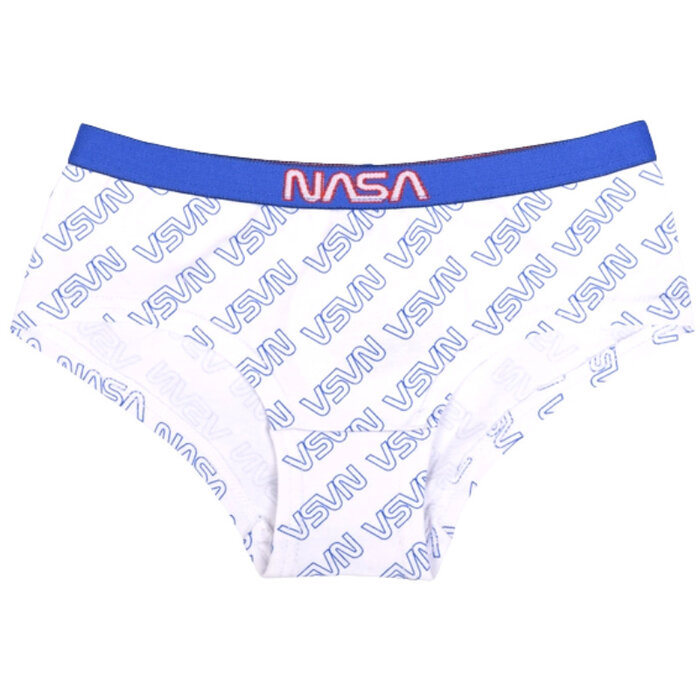 Meisjes ondergoed hipster NASA wit/blauw