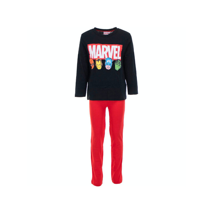 Kinderpyjama Avengers zwart/rood