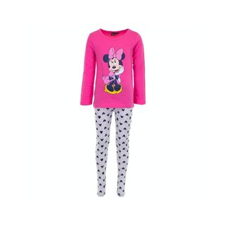 Kinderpyjama Minnie Mouse roze/grijs