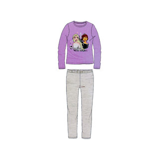 Meisjes Pyjama Frozen paars/grijs