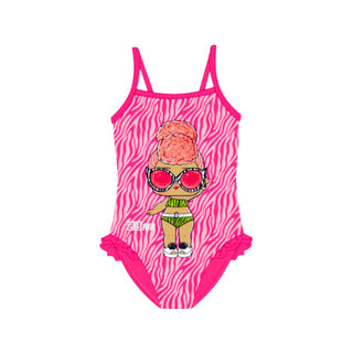 Meisjes Badpak L.O.L Surprise neon roze
