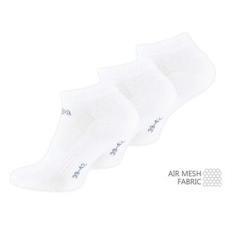 KAPPA®  Sneakersokken met air mesh 3 paar wit