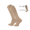 Compressie kniekous reiskniekous unisex beige