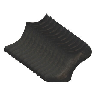 12 paar Dames extra dunne sneakersokken licht geparfumeerd zwart