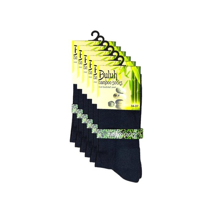 6 paar Badstof sokken bamboe wandelsokken naadloos antraciet