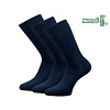 3 paar zachte bamboe sokken naadloos donker marineblauw