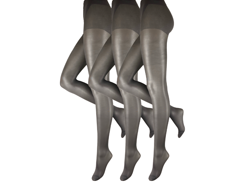 Corrigerende panty 3 stuks 30 den grafietgrijs
