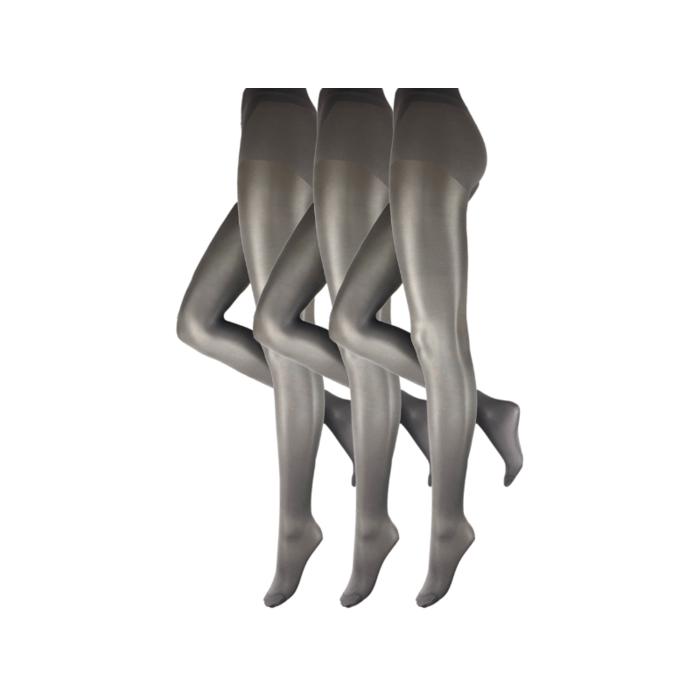Corrigerende panty 3 stuks 30 den platinagrijs