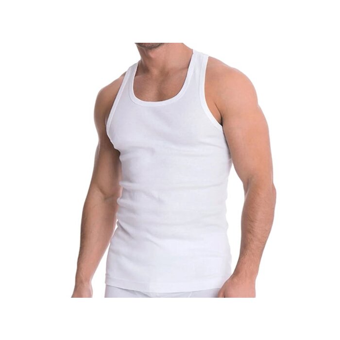 Halterhemd - 100% katoen - Wit