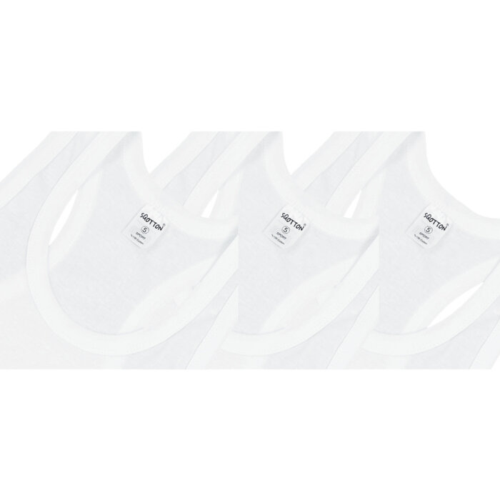 Halterhemd - 100% katoen - Wit