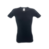 V-hals T-shirt Zwart