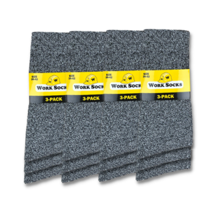 12 paar Bonanza werksokken heavy basic grijs