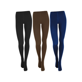 3-Pack Dames Thermo maillot Zwart/Bruin/Blauw