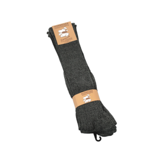 3 Paar Noorse kniekousen Antraciet