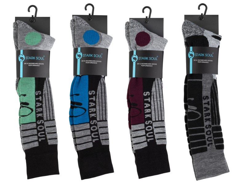 4-Pack Skisokken Snowboardsokken Multicolor