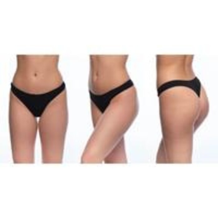 5 stuks Katoenen dames strings - Zwart