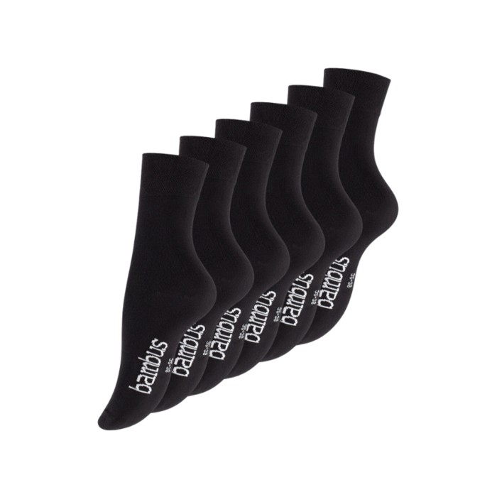 6 paar Bamboe sokken Naadloos Zwart