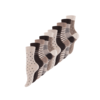 10 paar Damessokken Dots Stripes Bruin/Beige-mix