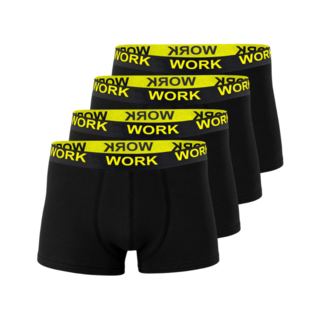 4 stuks Heren boxershort Work Katoen Zwart