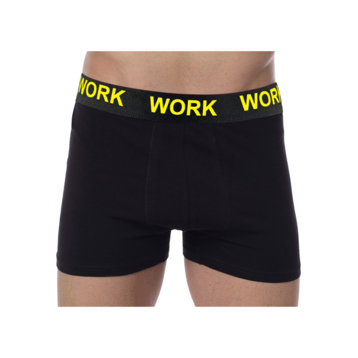 4 stuks Heren boxershort Work Katoen Zwart