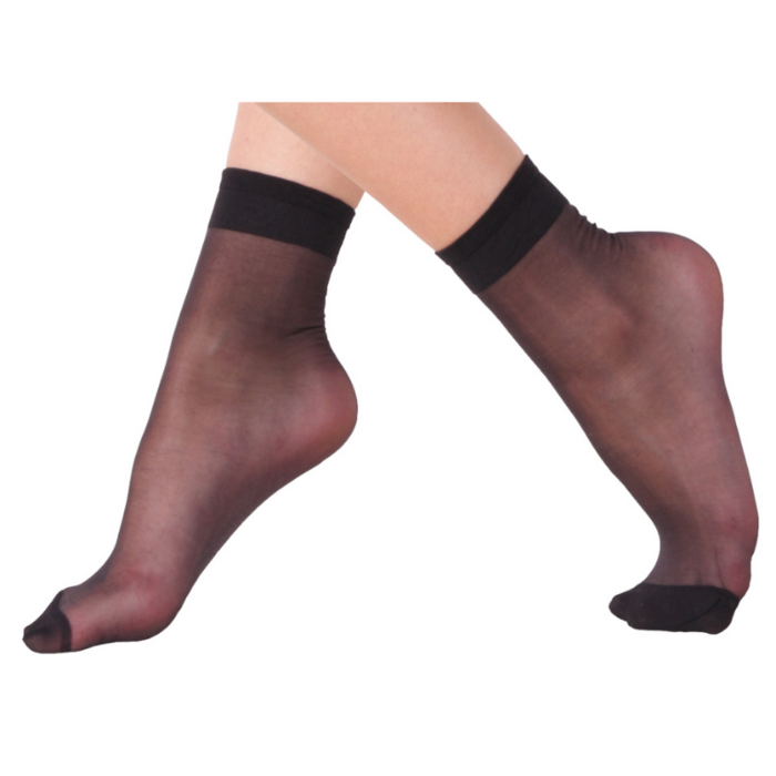 5 paar Dames panty sokjes 20 Denier Zwart